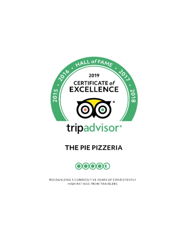 Trip Advisor Cert of Excellence &mdash; 2019